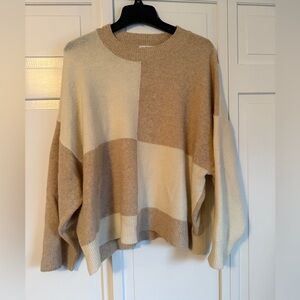 Color block sweater